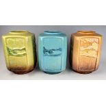 Set of 3 Roseville Wincraft Vases #242-7