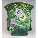 Roseville Green Morning Glory Vase 120-7