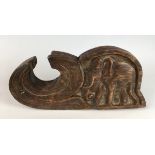 Unusual Carved Elephant Early Balance Scale