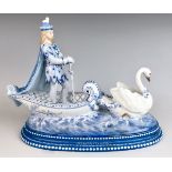 "Lohengrin" German Porcelain Figural Group