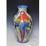 A Paul Jackson studio pottery floor standing vase, of baluster form,