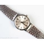 A gentleman's Eterna-matic 1000 stainless steel automatic date wristwatch, circa 1960,