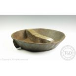 A large East African Ethiopian serving platter dish with cutting block 42cm diameter,