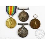 Two WWI pairs to: 60403 Private E G B Stokes Cheshire Regiment and M-335999 Private R Fotherington