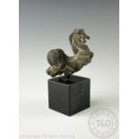Arthur Spronken (Dutch b1930), a bronze study of a horse,
