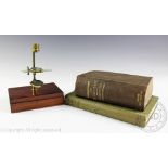 A Victorian mahogany cased microscopic instrument set,