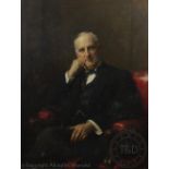 Sir Arthur Stockdale Cope (1857-1940), Oil on canvas, Portrait of John Bailey Lees JP,