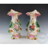 A pair of late 19th century French porcelain vases,