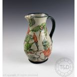 A Paul Jackson studio pottery jug, of waisted form,