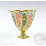 A 19th century Swiss enamelled and gilt metal musical Zarf, Turkish market,