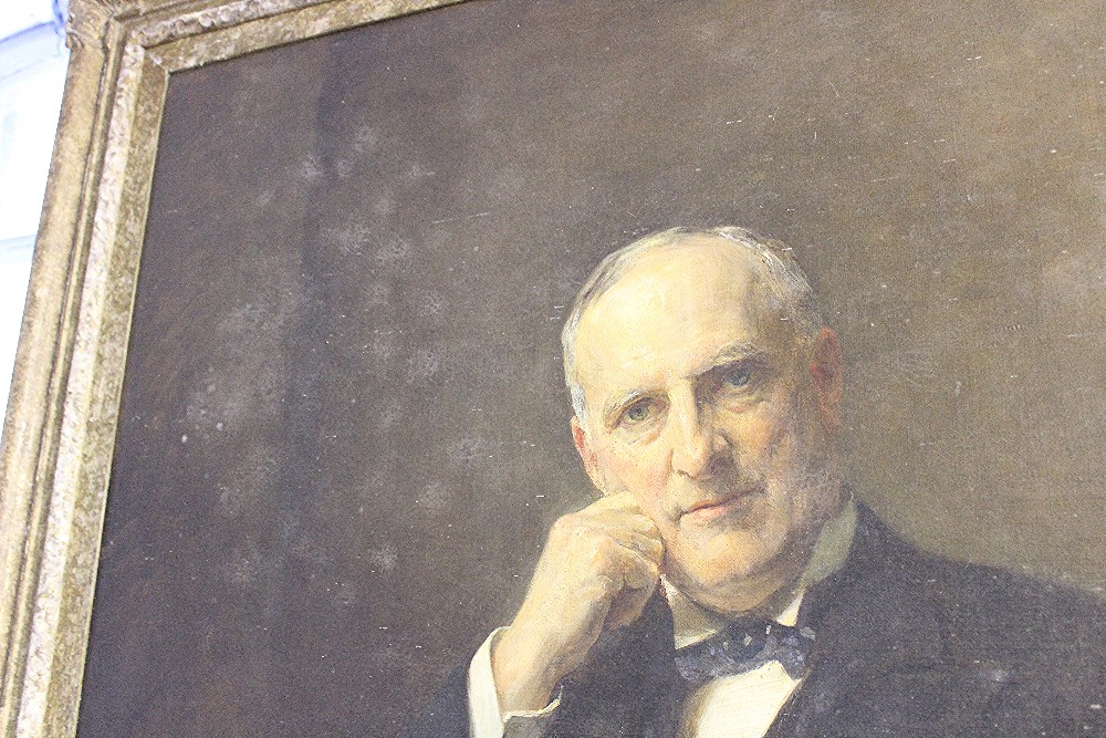 Sir Arthur Stockdale Cope (1857-1940), Oil on canvas, Portrait of John Bailey Lees JP, - Image 15 of 16