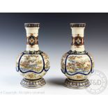 A pair of 20th century Japanese Satsuma vases,