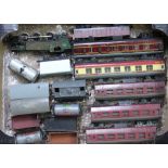A collection of Hornby, wagons and carriages etc,
