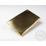 Military Interest, Dunkirk: A 9ct gold cigarette case, Adie Brothers, Birmingham 1939,