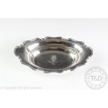 An Edwardian silver oval dish, Atkin Bros Sheffield 1906,