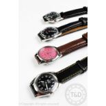 A collection of three Swiss mechanical wristwatches, to include; Two Camy,