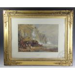 G H Edwards after Samuel Prout - 19th century, Watercolour, Near Dieppe, Signed and dated 1849,