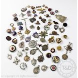A quantity of assorted badges, fobs and medallions, to include; sporting examples,