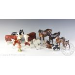 A collection of Beswick to include a CH of Champions Herefordshire bull, 11.
