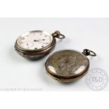 A silver cased, open face pocket watch 'Thos Russell & Son, Liverpool',