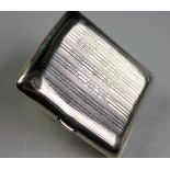 MILITARY INTEREST: A George V silver cigarette case, Cohen & Charles, Chester 1912,