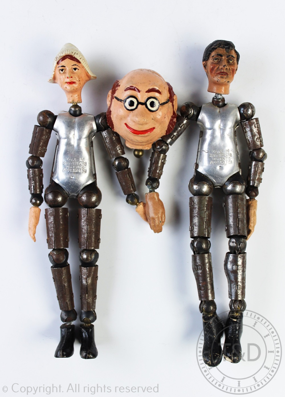 Two Swiss Saba Bucherer articulated dolls, - Image 2 of 2