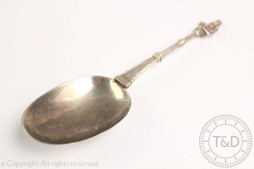 A Dutch silver spoon,