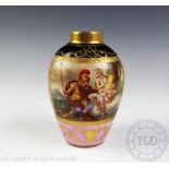 A Vienna porcelain vase, circa 1900,