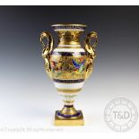 A Limoges French porcelain vase,