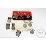 Nine medals including four BWM, General Service Medal with Malay bar, 1914-1915 Star,