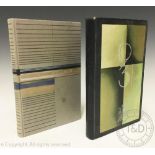 GALERIES LAFAYETTE - two Art Deco diaries / ledgers, for 1930 and 1931,