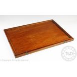 A vintage mahogany Winsor & Newton London artists board with brass clip sides, 39.5cm H x 36.