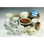 A selection of assorted 19th century and later jelly moulds,