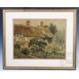 Sidney Currie (British 1892 - 1930), Watercolour, Anne Hathaways Cottage, Stratford,