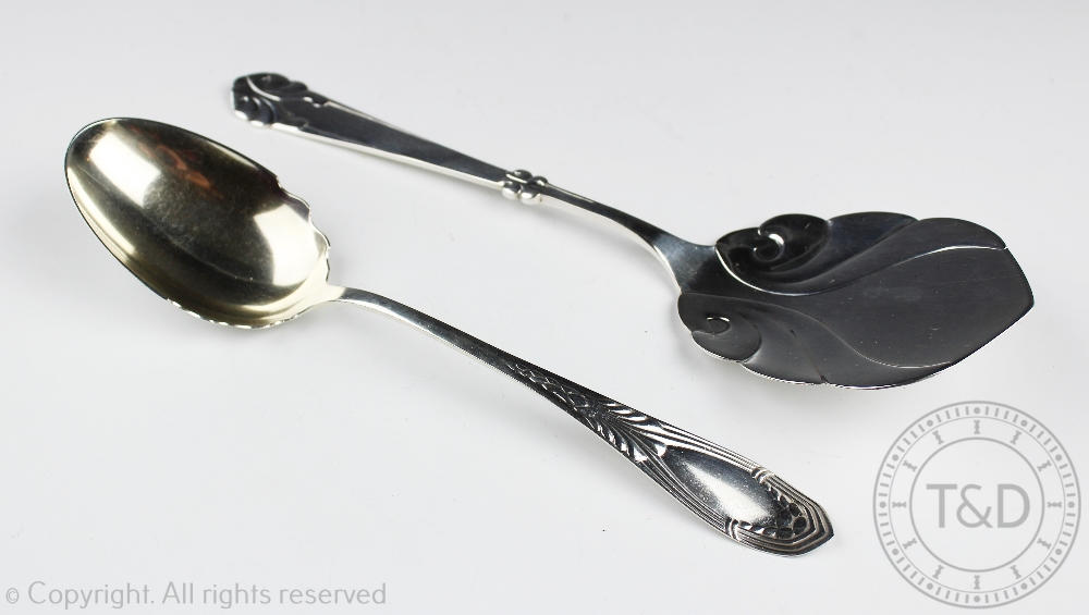 Two Danish silver fruit servers by 'Meyer' and 'M.