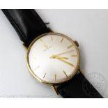 A Certina Swiss 9ct gold wristwatch circa 1965,