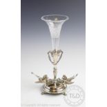 An early 20th century silver plated figural epergne,