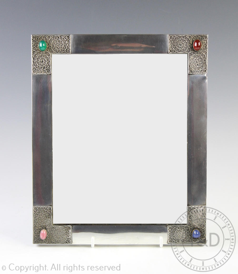 A Russian silver frame,