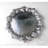 A William IV silver salver, 'IW' London 1835,