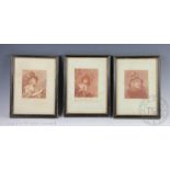 After G B Cipriani, Set of four colour prints, Hebe, History, Bacchante and Painting, 30cm x 20.