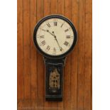 A large 19th century style Chinoiserie act of parliament type clock / time piece,