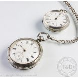 A Waltham silver cased, open face pocket watch,