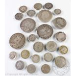 A small selection of coinage, to include; a George IIII crown dated 1821,