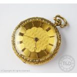 An 18ct gold open face pocket watch London 1837,