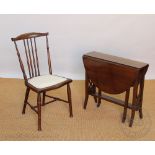 An Edwardian mahogany Sutherland table, 55cm H,