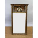 A Regency gilt wood and gesso pier mirror,