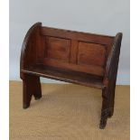 A small pitch pine pew,