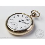 A Hamilton watch Co open face railroad grade pocket watch,