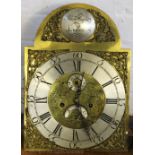 An early 19th century inlaid oak eight day longcase clock,