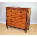 An early 19th century mahogany chest, possibly Scottish,